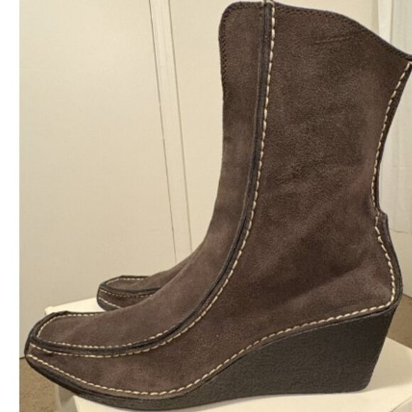 Pons Quintana Estela Brown Suede Ankle Boots Sz US 9 EUR 40 - Picture 5 of 5